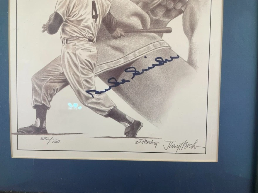 Duke Snider Signed Limited 532/750 print, COA 16" x 20" Artist signed - Image 2 of 3