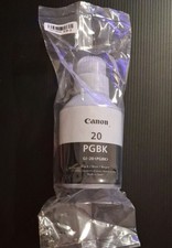 Canon OEM GI-20 PGBK Ink Bottle for Pixma G6020 and G5020 MegaTank Printers Blk