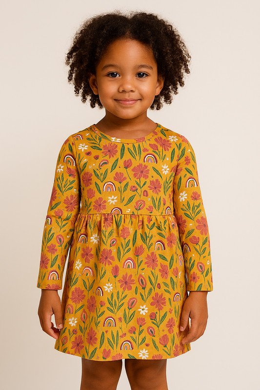 Toddler Girl - Floral Dress 5T
