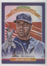 2020 Panini Donruss Diamond Kings Milestone Stat Line /300 Nelson Cruz #13 z7h