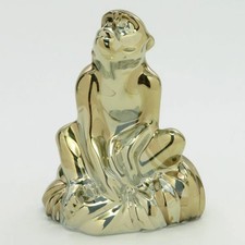 Baccarat Figurine ● Monkey Figurine Sitting Gold Ornament Zodiac Monkey Object A