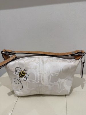 Rare Coach Signature Mini bee bumblebee Demi pouch bag