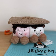 Jellycat S'mores Marshmallow Plush Toy - New Release - Authentic Product