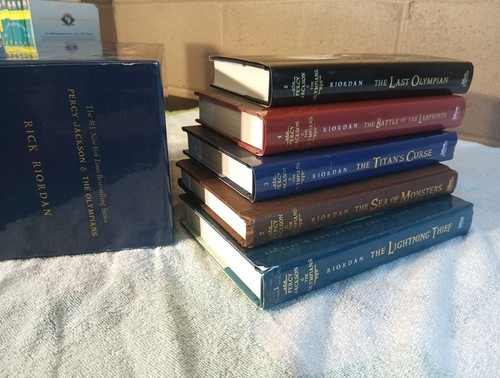 Percy Jackson and the Olympians Rick Riordan HC Box Set 1st Edition Disney - Bild 9 von 15