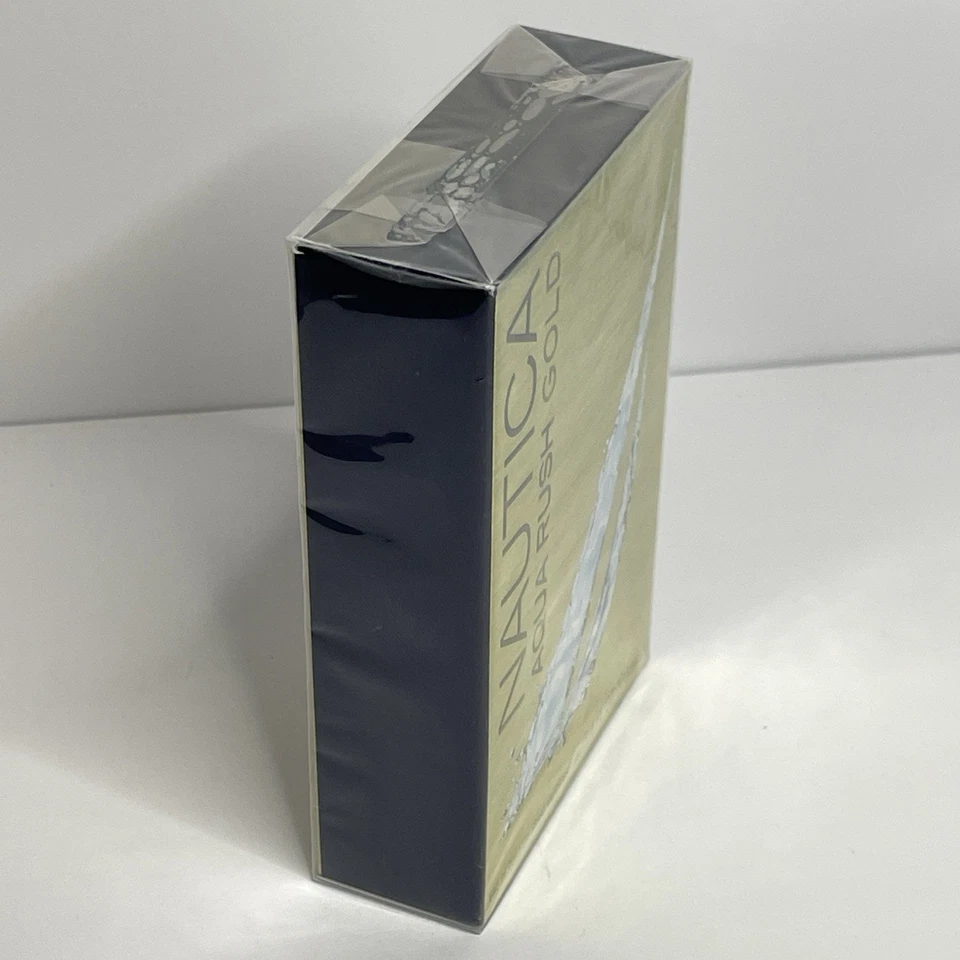 NAUTICA Aqua Rush Gold Eau De Toilette 3,4 oz / 100 ml para hombre NUEVO Y SELLADO Foto 4 de 4