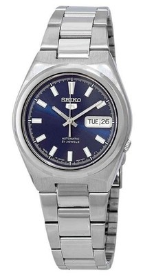 Seiko 5 Date-Day Stainless Steel Blue Zifferblatt 21 Jewels SNKC51J1 Herrenuhr