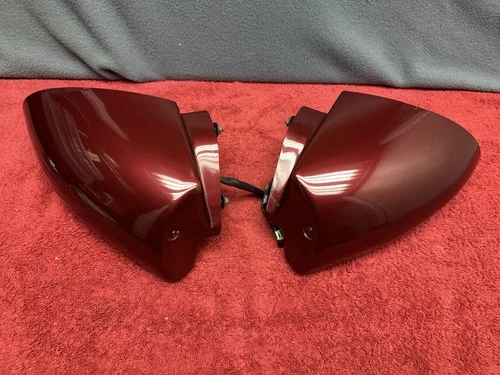 98-02 Camaro Driver Passenger Power Side Mirror Set GM Medium Maroon Red 44U 48k