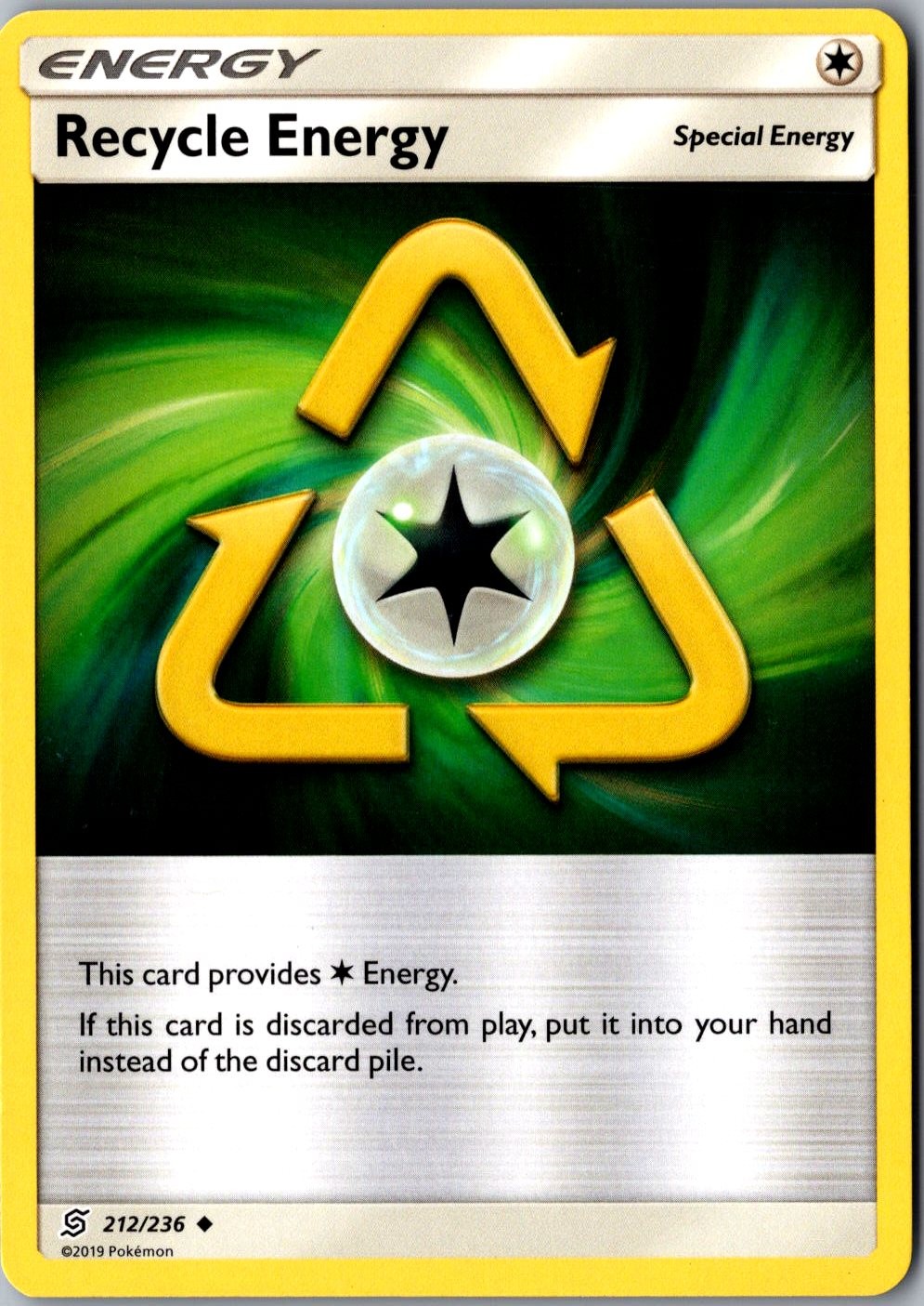 Recycle Energy 212/236 Uncommon SM - Unified Minds LP Pokemon Card