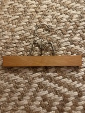 SETWELL Hanger 10" Wooden Wood Pants Skirts Trousers - Clamps - Hanger