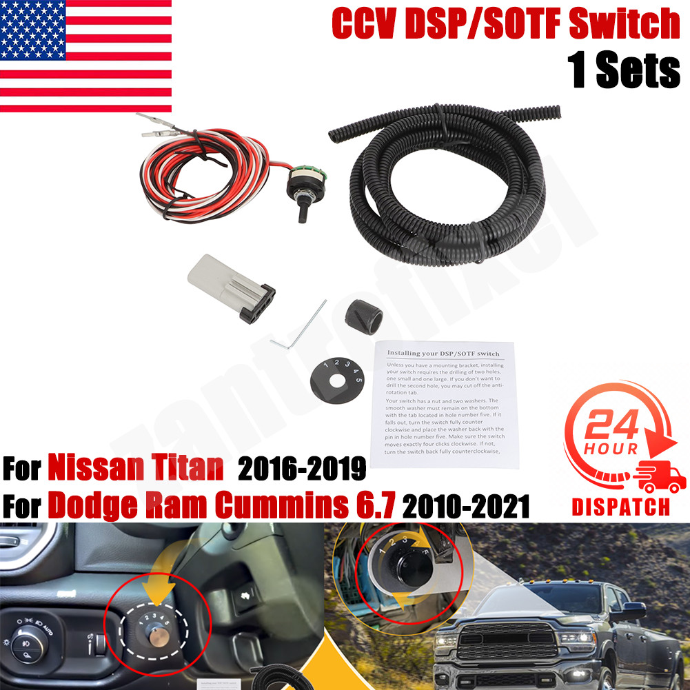 CCV DSP/SOTF Switch For 10-21 Dodge Ram Cummins 6.7 & 16-19 Nissan