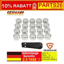 20x Chrom Kappen 17mm für Radbolzen Radschrauben Radmuttern Radschraubenkappen