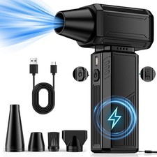 Compressed Air Duster, 180000RPM Electric Air Duster for Cleaning Keyboard ...