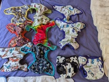 Best Bottom Diapers, 10 Covers, Over 23 Medium Inserts