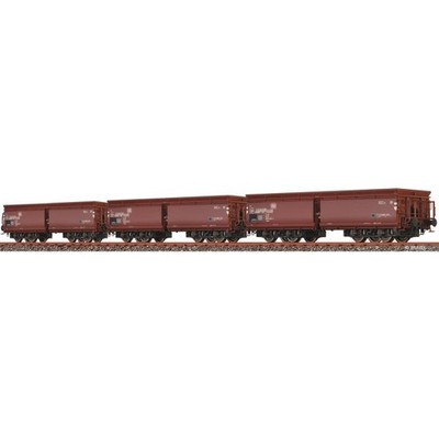 Brawa 50679 Schüttgutwagen Fads 177 der DB, Ep. IV (3er-Set) H0 + Neu