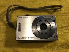 Sony Cyber-shot DSC-W50 6.0MP Digital Camera - Silver for sale
