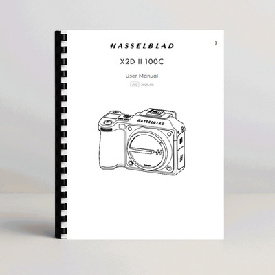 Hasselblad X2D II Mk II Mark II XD2II 100C Instruction Manual