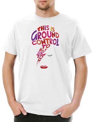 Major Tom J Herren T-Shirt '' Ziggy Ground Control Stardust Kult Bowie Music