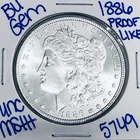 1886 BU UNCIRCULATED MORGAN SILVER DOLLAR AUTHENTIC U.S. MINT FREE SHIPPING 5749