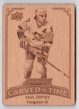 2023-24 UD Engrained Carved in Time Paul Coffey Pittsburgh Penguins