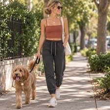 Abercrombie Fitch Soft A F Seamless Ribbed Cami Tank Top Rust Small