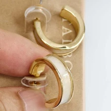 Talbots Minimalist Huggie Hoop Earrings Chic Women Party Vaction Beach Jewelry