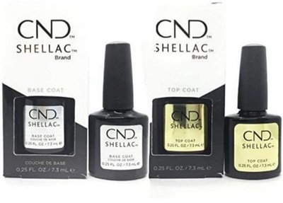 CND Shellac LED/UV Base Coat + Top Coat 0.25 oz - DUO Brand New 100% Authentic