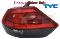 TYC 11-6974-16-9 Heckleuchte Links RüCklicht Hecklicht RüCkleuchte FüR Nissan