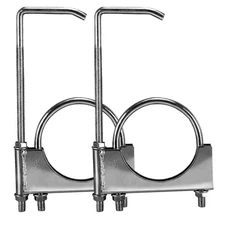 3-1/2 Universal Clamp On Exhaust Hanger 3.5 Exhaust Clamp With Hanger Rear Mu...