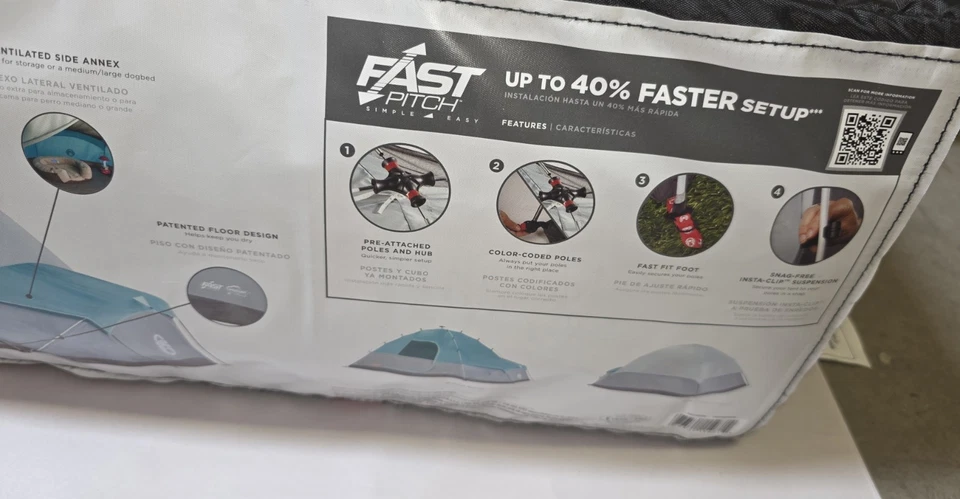 Tienda domo lanzamiento rápido Coleman Namakan 7 personas verde NUEVO Foto 3 de 4