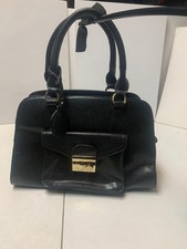 Borsa a mano VERSACE COLLECTION in pelle di vitello nera