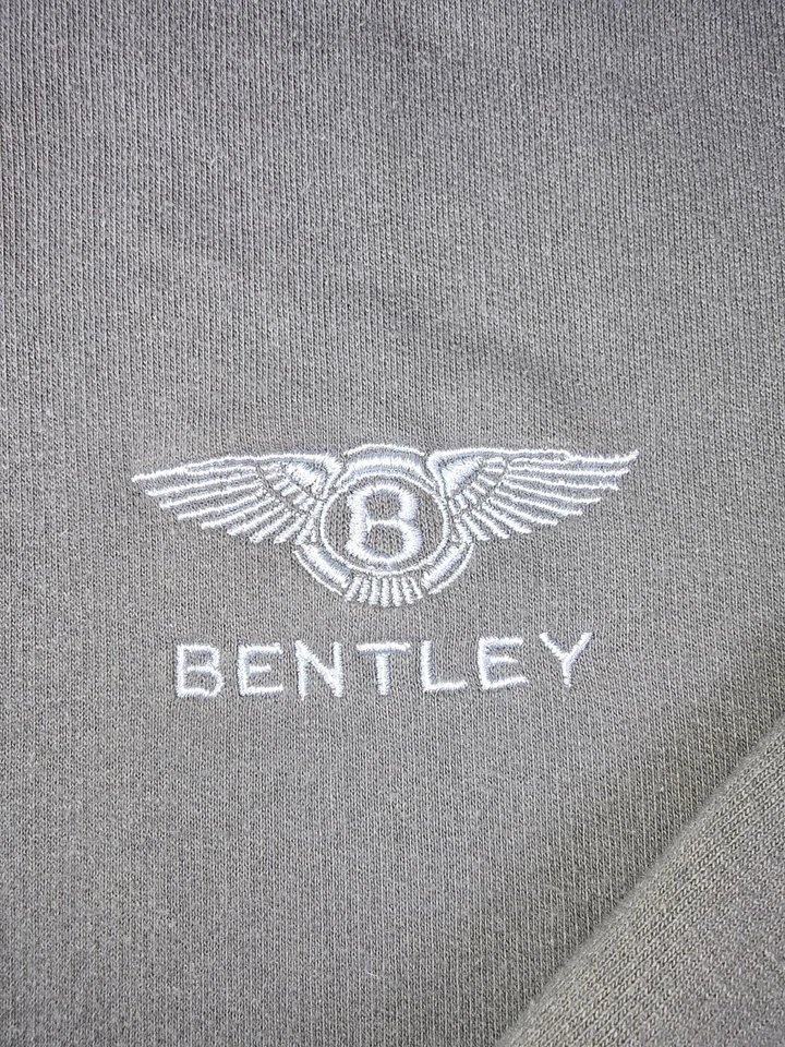 🧥 Chaqueta Bentley Motors XL Gris Cremallera Para Hombre - Tubería Verde, Softshell Foto 3 de 4