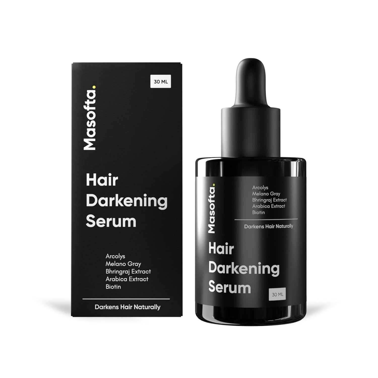 Masofta Anti Grey Hair Darkening Serum Natural Reverse Arcolys Biotin 30ml
Opens in a new window or