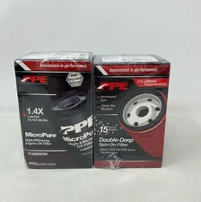 PPE MicroPure Oil Filter 114000650 + Double-Deep Spin-On Transmission Filter