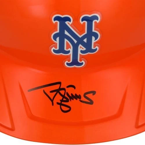 Casco de bateo Darryl Strawberry Mets firmado cromo Rawlings Mach Pro réplica Foto 2 de 2