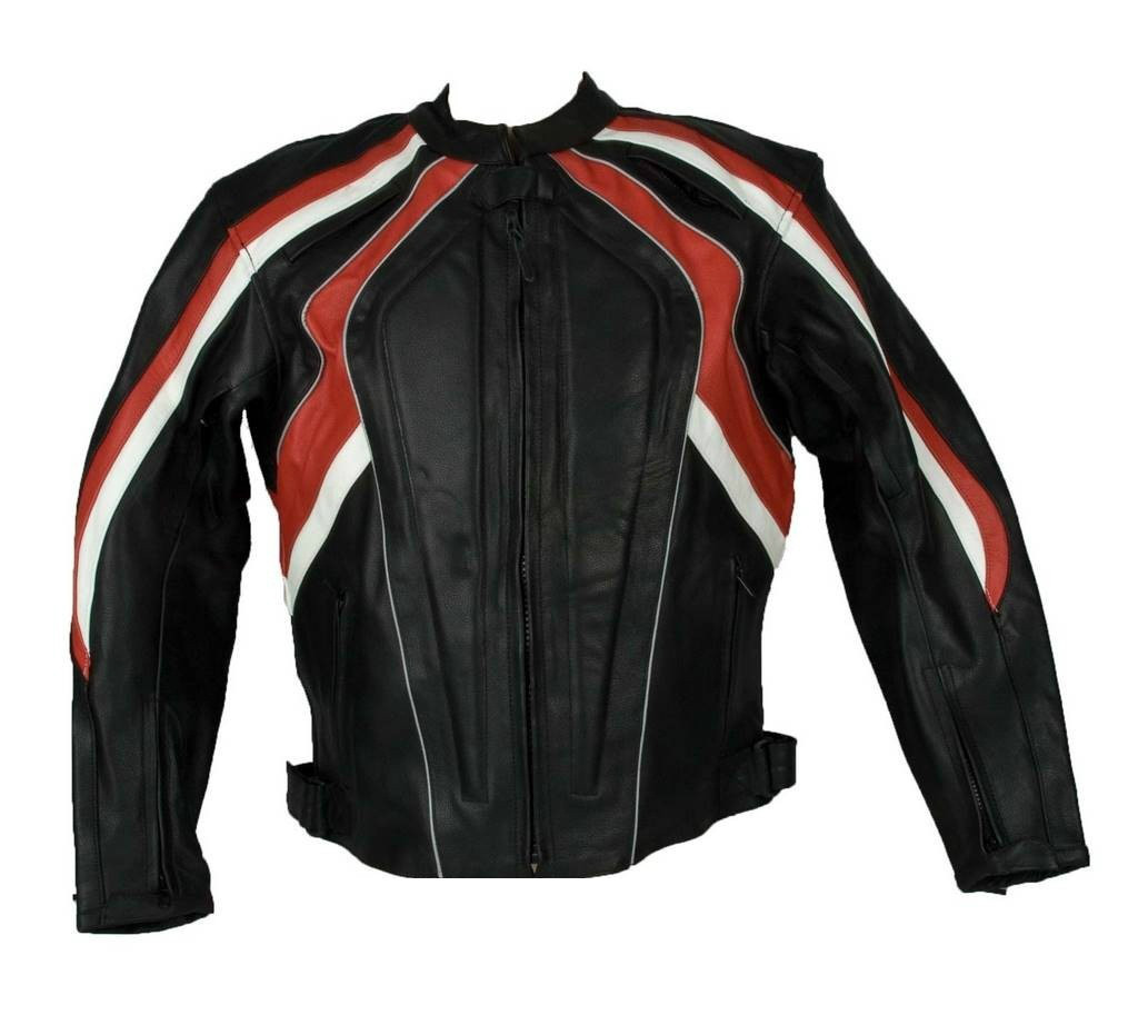 Motorcycle Jacket Leather Motorbike Rider CE Protection Biker Leather Jacket