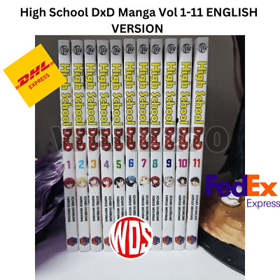 High School DxD Manga Band 1-11 (ENDE) Englische Version Comic Buch - DHL Exp...
