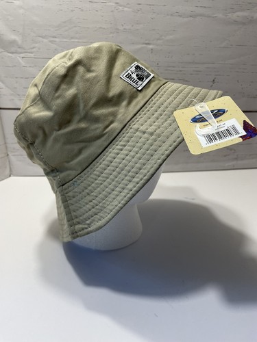 Bucket Boonie Hat - Cap Fishing Brim visor Sun Camping Reversible Khaki Blue - Picture 2 of 5