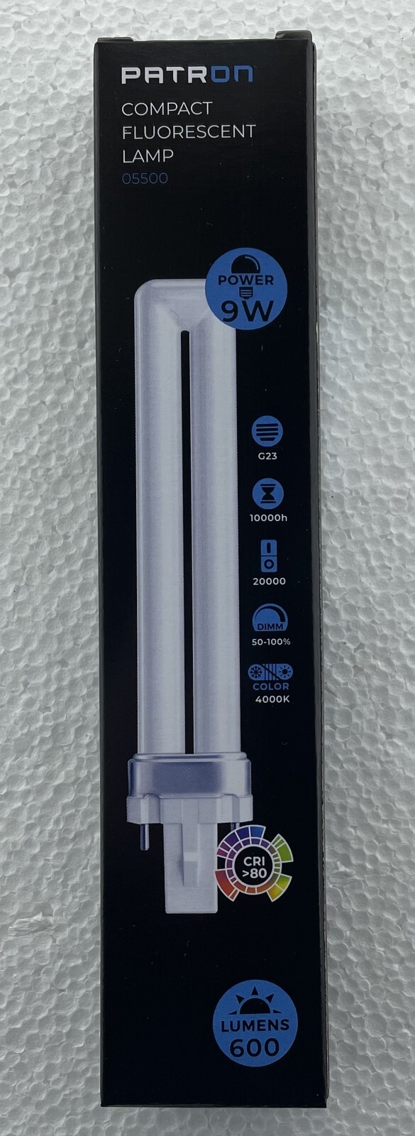 9W 2 pin PLS cool white 4000K PLS biax S 9 Watt Patron  G23