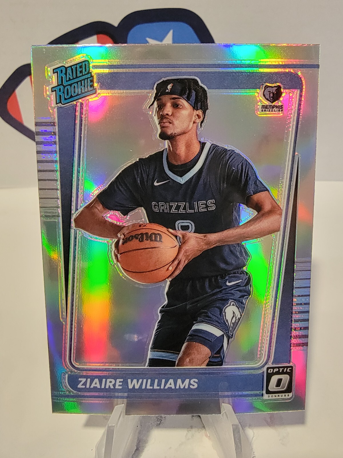 2021-22 Panini Donruss Optic ZIAIRE WILLIAMS Silver Prizm Rated Rookie RC #198