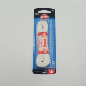 Kiwi 45inch Sport laces flat White - 1 ct (031600666389)