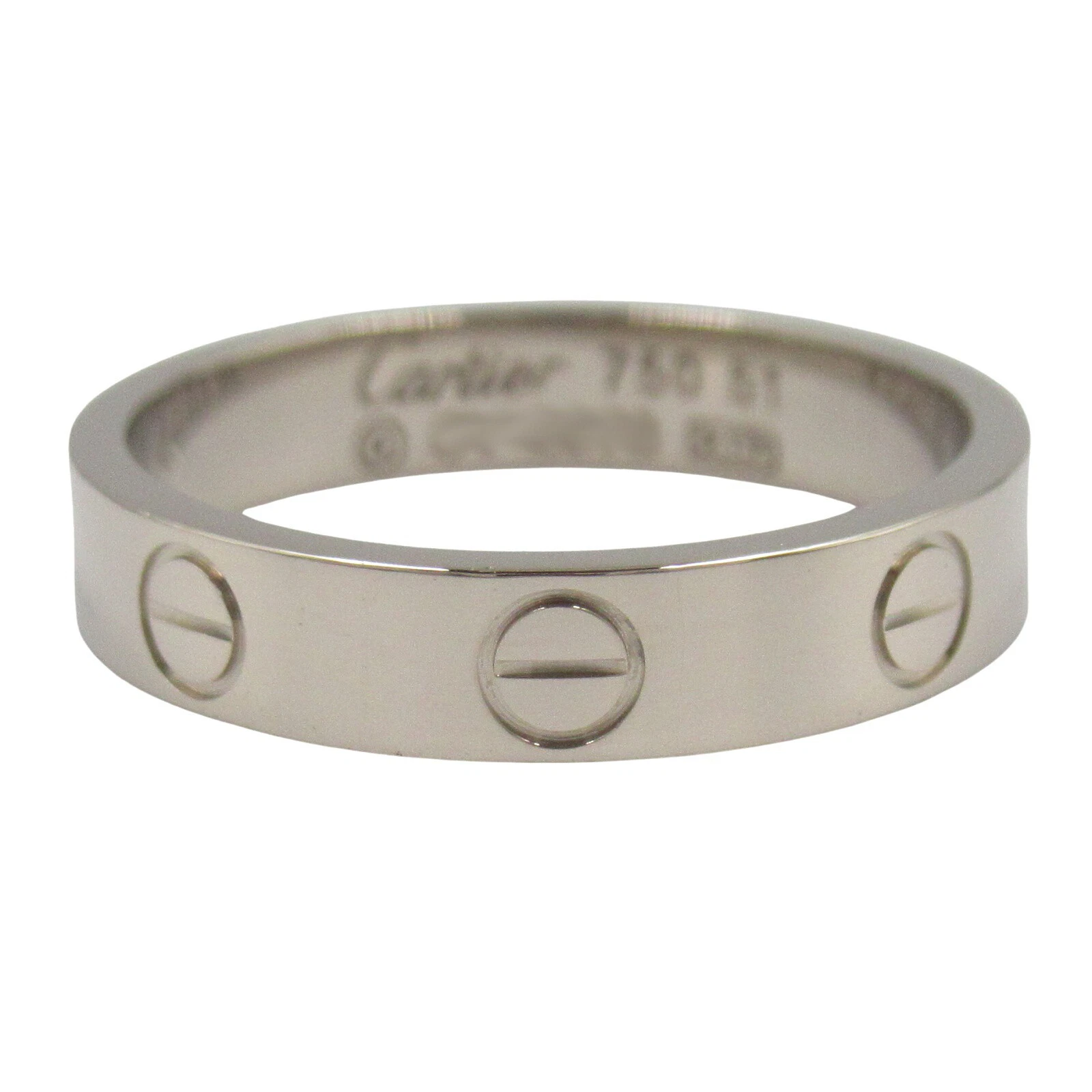Anello CARTIER Love oro bianco 18KWG usatox unisex mis USA5 5 7