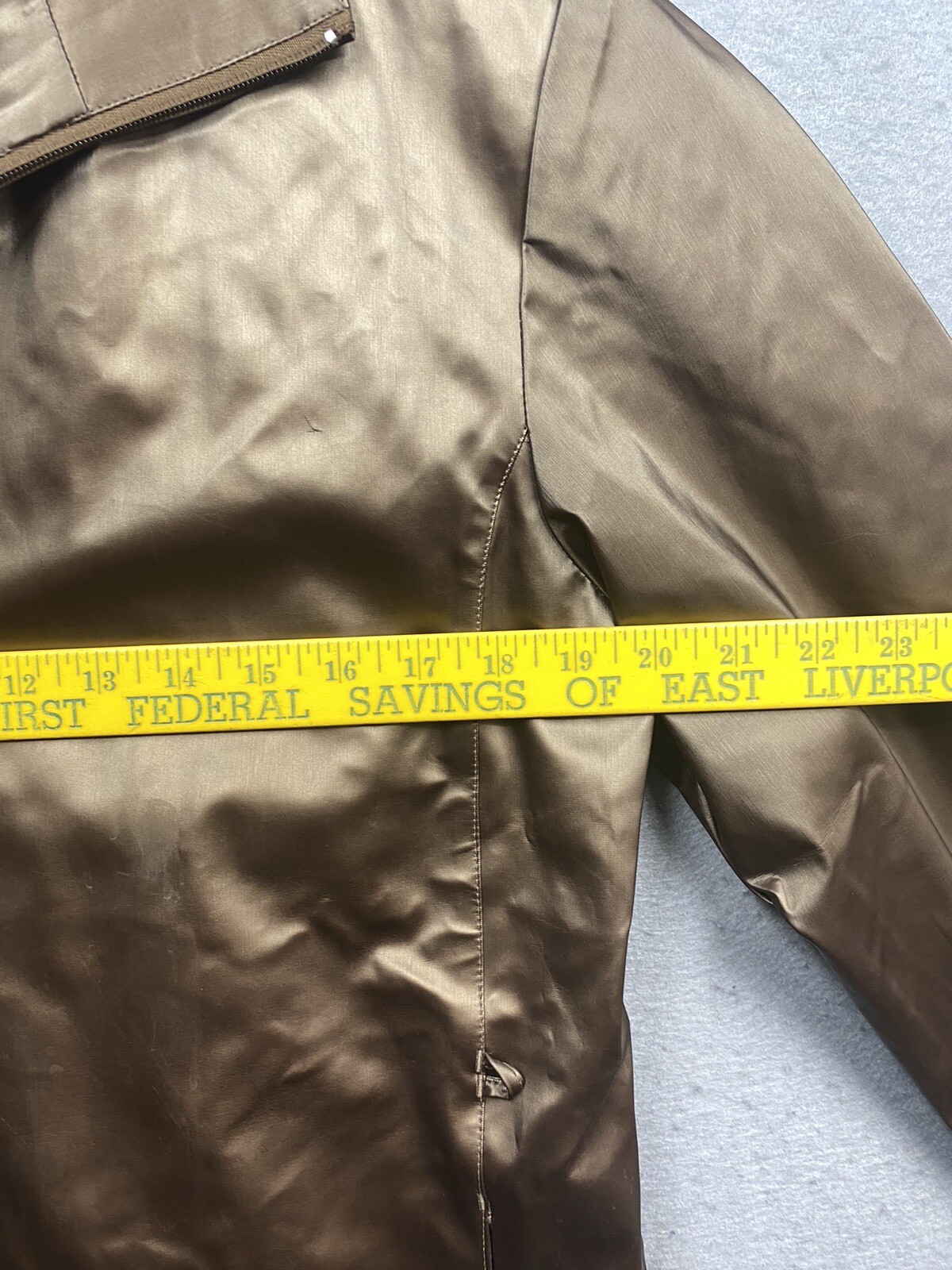 Basic Editions Jacket Women’s Brown Polyvinyl Siz… - image 3