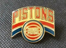 NBA Detroit Pistons Pin 1988 Peter David, Inc. Basketball Vintage Used OOP NICE!