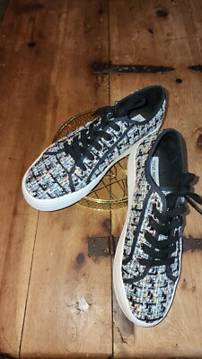 Steve Madden Multi-Colored Tweed Pattern Platform Sneakers Womens Size 9.5 (K)