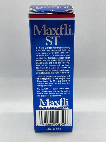 Paquete de 3 pelotas de golf Maxfli ST 100 de compresión #1 de colección - Imagen 3 de 6