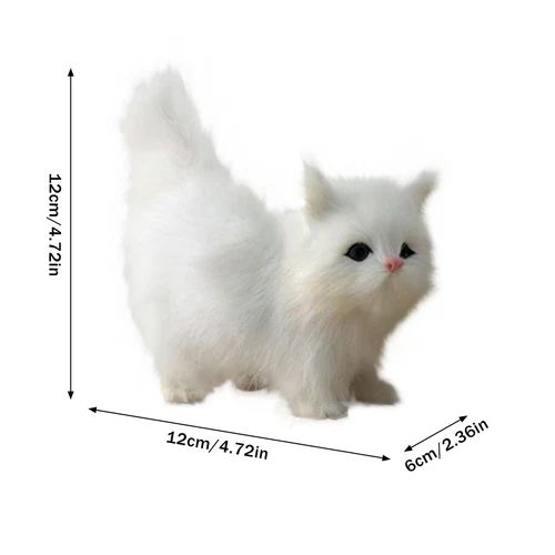 Realistische Katze Plüsch Spielzeug weich und niedlich Plüsch Katze Puppe Kinder - Bild 9 von 26