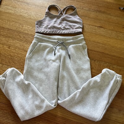 Girls's Athleta Sports Bra and Joggers Set Bundle ( S / 7)