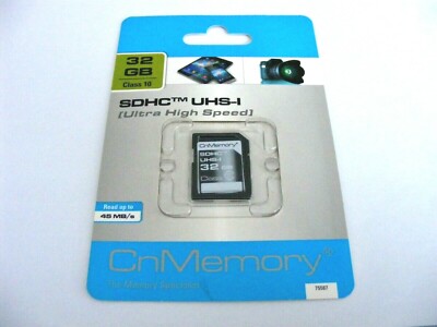 32GB SDHC UHS-I Card Class 10  ( 32 GB SDHC Karte ) CnMemory Neu