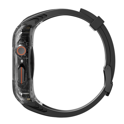 Custodia Trasparente Cinturino Silicone per Apple Watch Ultra e Ultra2 49mm 40/41/44/45mm - Foto 45 di 63