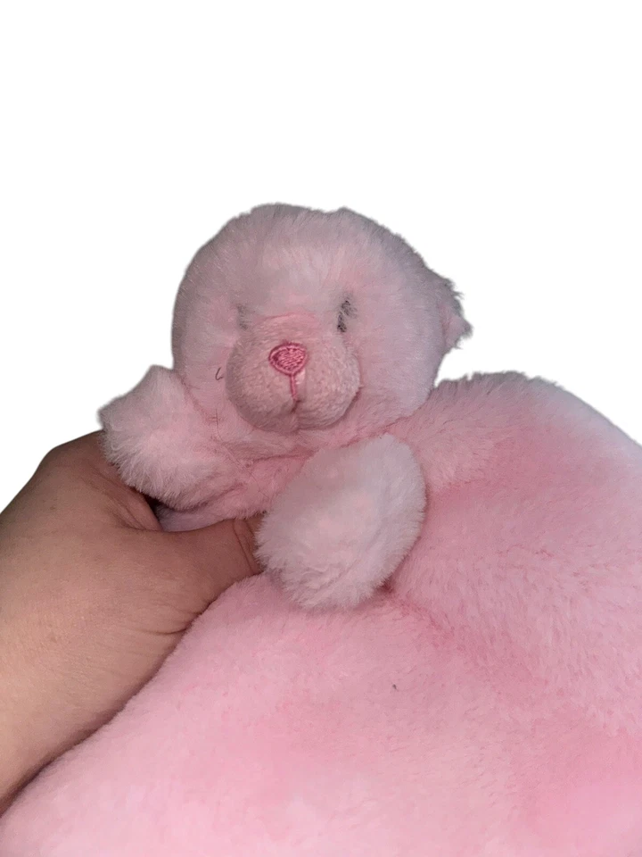 Aurora World EBBA Baby Girl Lovey Pelúcia Rosa Urso Segurança Macia - Imagem 2 de 4